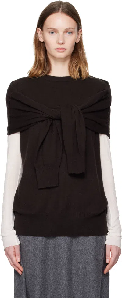 Lisa Yang Brown Othelia Sweater In Black