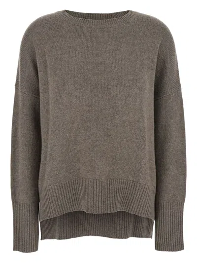 Lisa Yang Brown Sweater With Round Neck