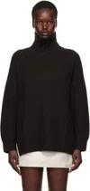 Lisa Yang Brown Therese Turtleneck In Dk Dark Oak