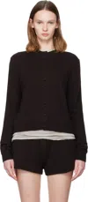 Lisa Yang Button-up Cashmere Cardigan In Brown