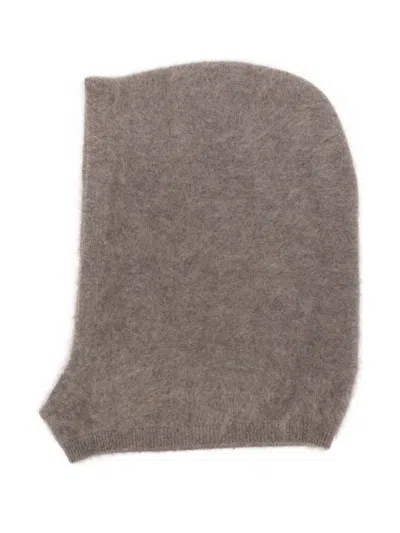 Lisa Yang Brushed Balaclava In Brown
