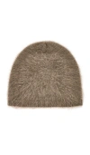 Lisa Yang Brushed Beanie In Brown