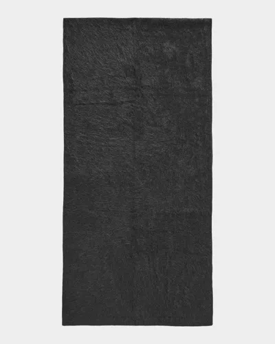 Lisa Yang Brushed Cashmere And Silk Scarf In Black