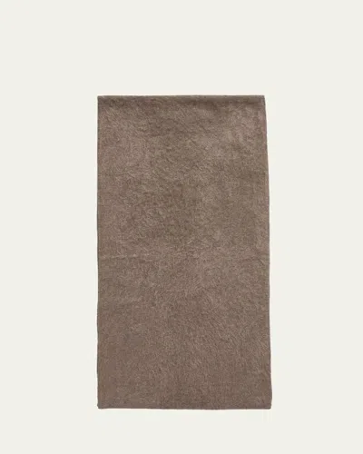 Lisa Yang Brushed Cashmere And Silk Scarf In Gray