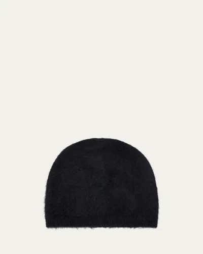 Lisa Yang Brushed Cashmere Beanie In Black