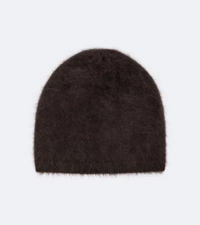 Lisa Yang Brushed Cashmere Beanie In Brown