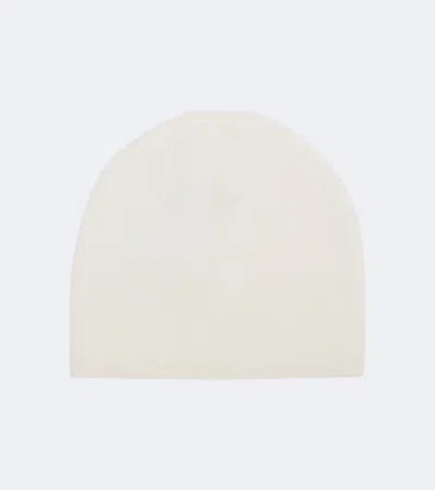 Lisa Yang Brushed Cashmere Beanie In White