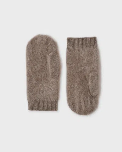Lisa Yang Vantar Brushed Mittens Cashmere Brun In Brown