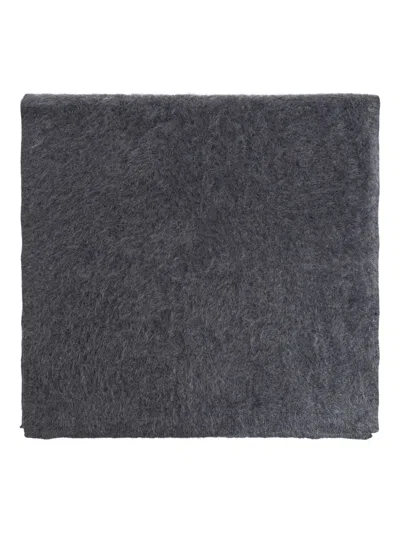 Lisa Yang Brushed Scarf In Gray