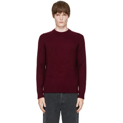 Lisa Yang Kristian Crew-neck Knit Sweater In Burgundy