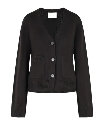 Lisa Yang Button Cardigan In Black