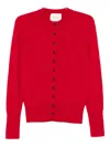 Lisa Yang Button-front Cardigan In Red
