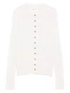 Lisa Yang Button-front Cardigan In White