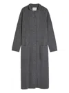 Lisa Yang Button Pockets Coat In Gray