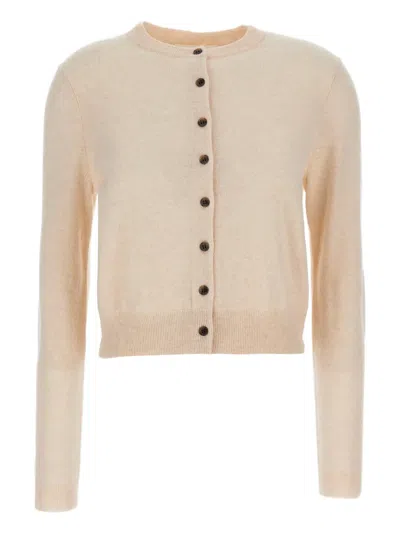 Lisa Yang Buttoned Cardigan In Neutral