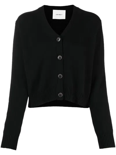Lisa Yang The Marion Cashmere V-neck Cardigan In Black