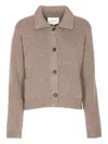 Lisa Yang Collared Jacket With Long Sleeves And Pockets In Neutral