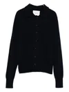Lisa Yang Buttoned Classic-collar Cardigan In Blue
