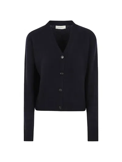Lisa Yang Button-fastening V-neck Cardigan In Blue