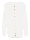 Lisa Yang Cable-knit Button Cardigan In White