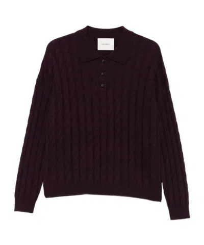 Lisa Yang Cable-knit Polo-neck Jumper In Brown