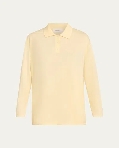 Lisa Yang Caisa Cotton-cashmere Knit Polo Sweater In Brown