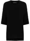 Lisa Yang "camille" Round Neck Sweater In Black