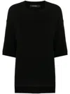 Lisa Yang "camille" Round Neck Sweater In Black