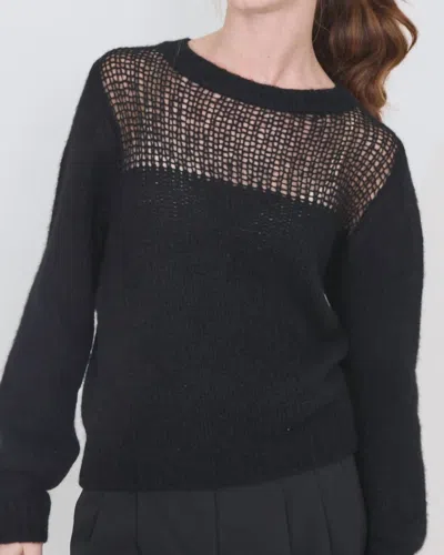 Lisa Yang Caprie Knit Sweater In Black