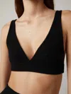 Lisa Yang Capucine Cashmere Bralette Ink In Black