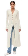Lisa Yang Carlie Cashmere Cardigan Coat Cream Brushed In Cream Brushed