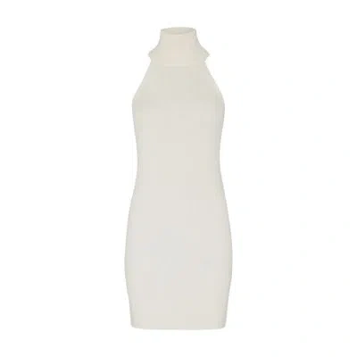 Lisa Yang Carmen Cashmere Mini Dress In Off-white