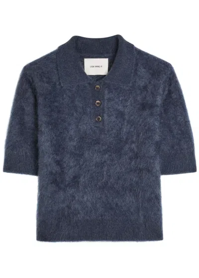 LISA YANG LISA YANG CAROLYN BRUSHED CASHMERE TOP