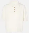 Lisa Yang Carolyn Knitted Cashmere Top In White
