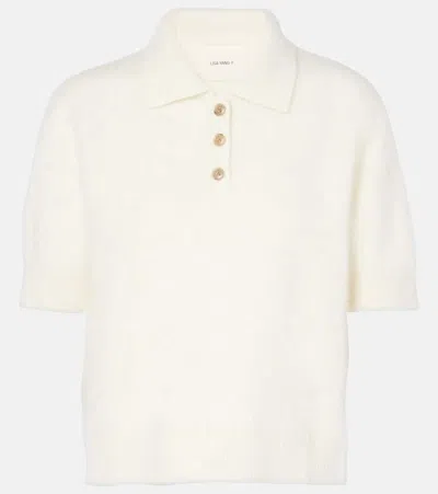 Lisa Yang Carolyn Knitted Cashmere Top In White
