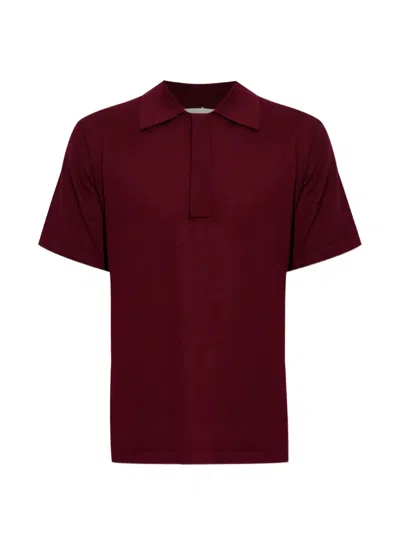 Lisa Yang Carter Cashmere Polo Shirt In Red