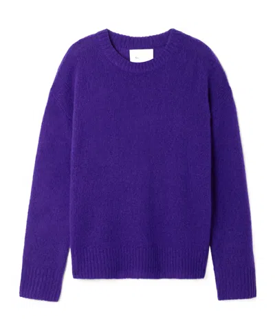 Lisa Yang Lova Cashmere And Silk-blend Sweater In Purple