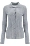 Lisa Yang Cashmere Aria Cardigan In Grey