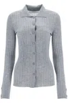 Lisa Yang Cashmere Aria Cardigan In Grey