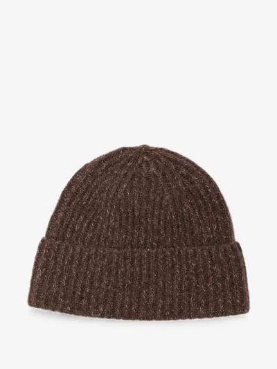 Lisa Yang Cashmere Beanie With Cuff In Brown