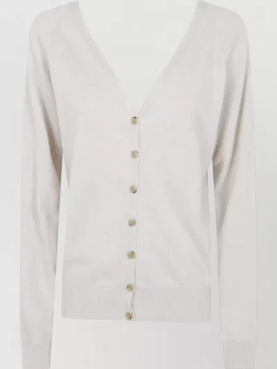 Lisa Yang Cashmere Cardigan In White