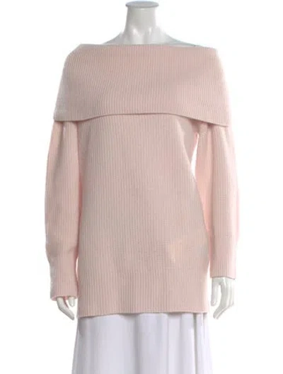 Pre-owned Lisa Yang Cashmere Cowl Neck Sweater In Pink
