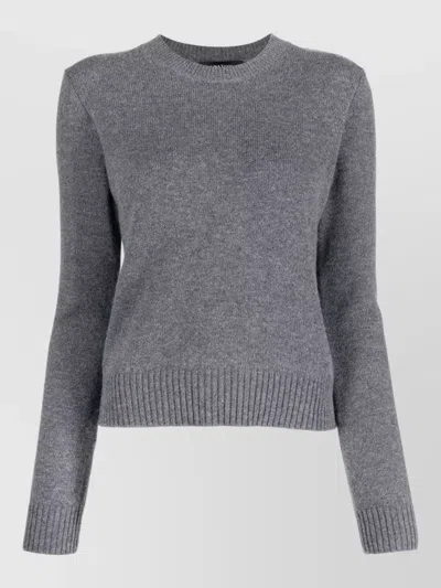 Lisa Yang Cashmere Crew Neck Knitwear Sweater In Gray