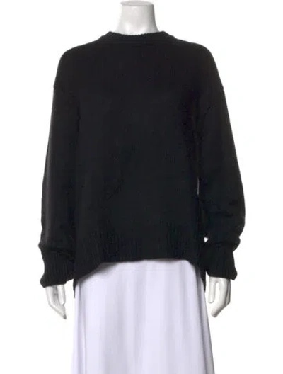 Pre-owned Lisa Yang Cashmere Crew Neck Sweater In Black