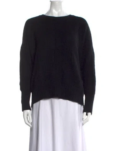 Pre-owned Lisa Yang Cashmere Crew Neck Sweater In Black