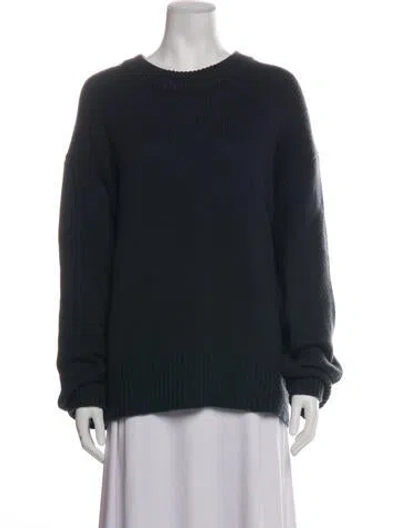 Pre-owned Lisa Yang Cashmere Crew Neck Sweater In Black