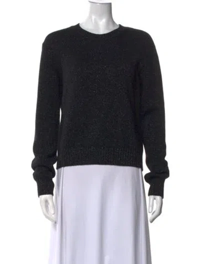 Pre-owned Lisa Yang Cashmere Crew Neck Sweater In Black