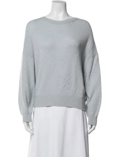 Pre-owned Lisa Yang Cashmere Crew Neck Sweater In Blue