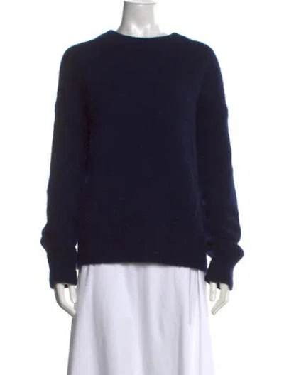 Pre-owned Lisa Yang Cashmere Crew Neck Sweater In Blue