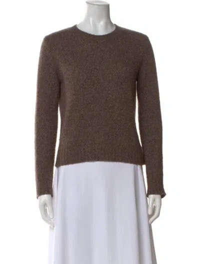 Pre-owned Lisa Yang Cashmere Crew Neck Sweater In Brown